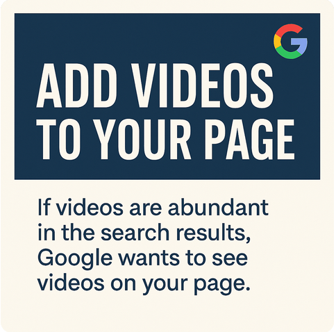 If Google Shows Videos in Search Results It Wants One on Your Page Too