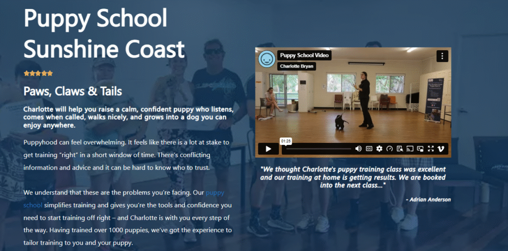 Puppy School, Sunshine Coast